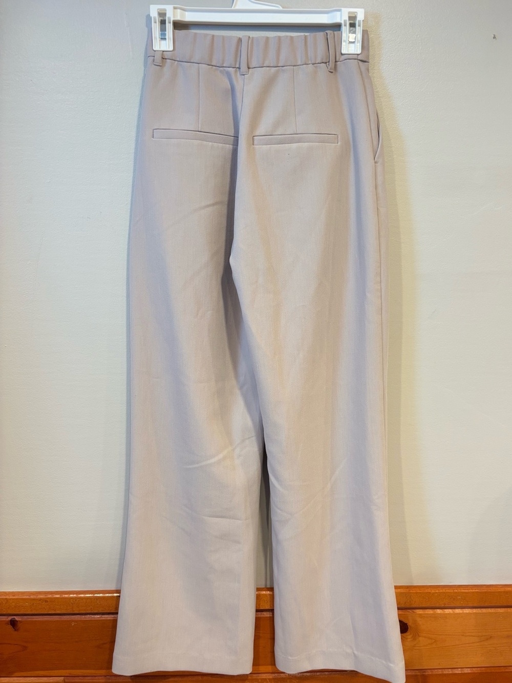 Abercrombie & Fitch Sloane Tailored Wide Leg Pant Light Taupe Curve Love 24/00 R - Picture 4 of 10